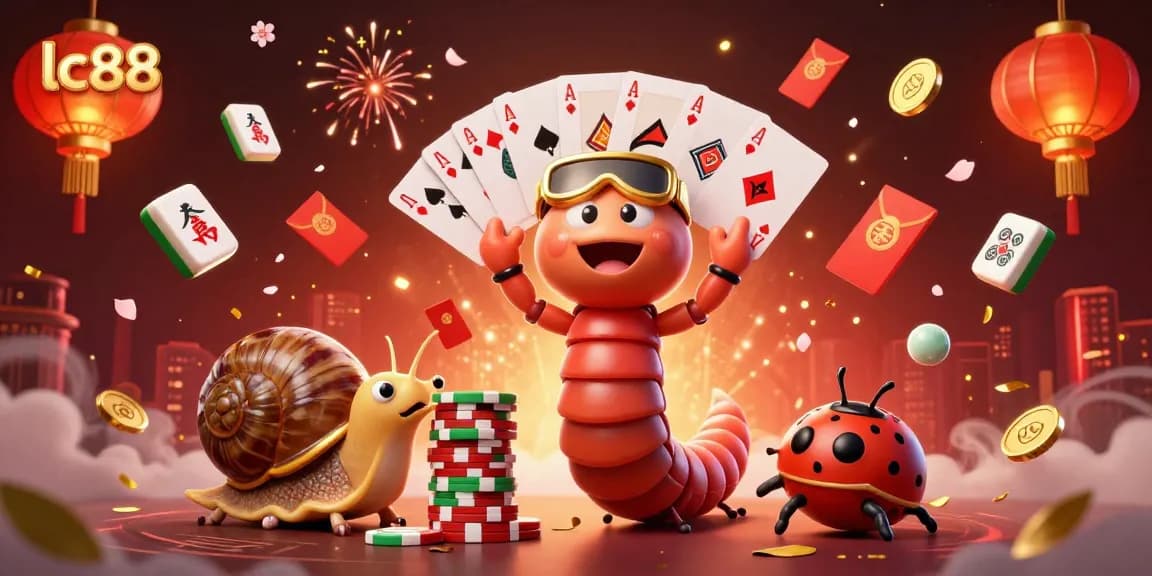 Engage with lc88 at a vibrant casino scene featuring unique characters and dynamic game elements.