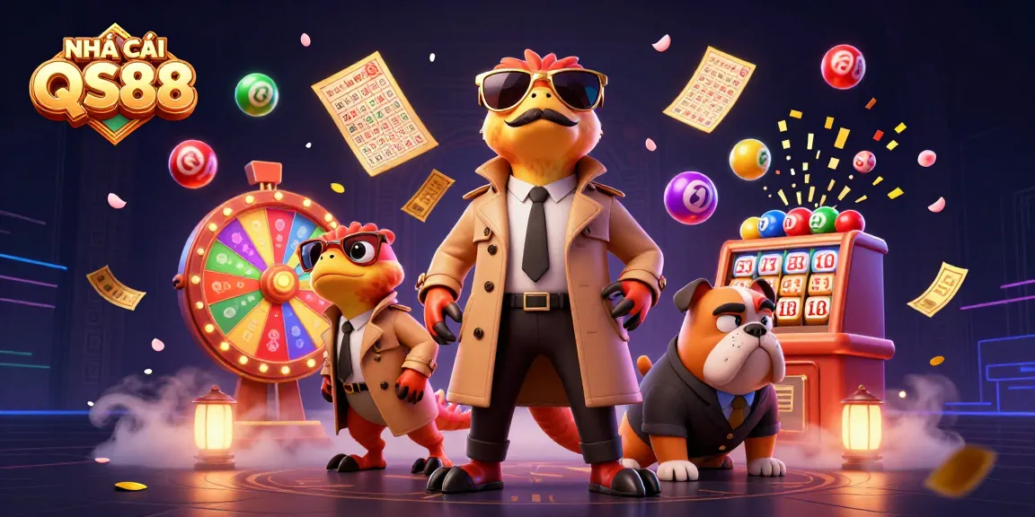 Immerse in NHÀ CÁI QS88's VIP gaming with raptors in disguise, vibrant lottery elements abound.