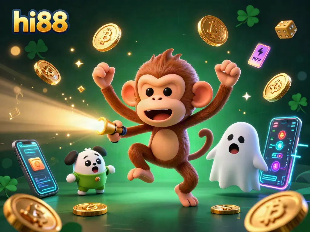 Experience thrilling gaming action with hi88’s haunted casino scene full of gold coins and excitement.