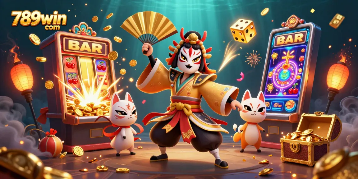 Engage in thrilling jackpots with 789win com's 3D digital art featuring vibrant casino elements.