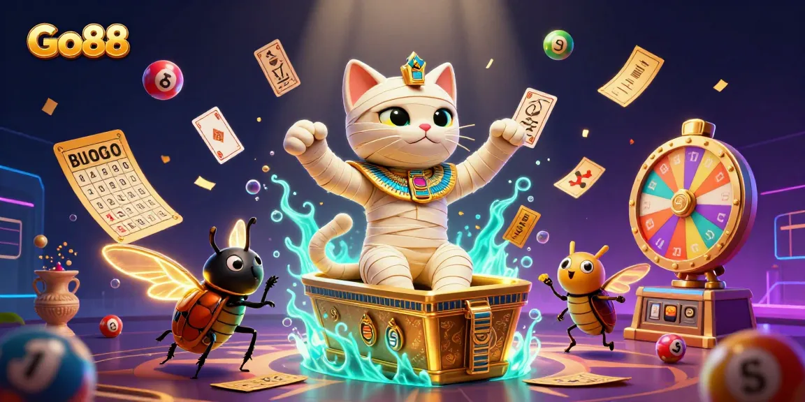 Go88 brings the excitement of a vibrant casino scene with glowing elements and dynamic games.