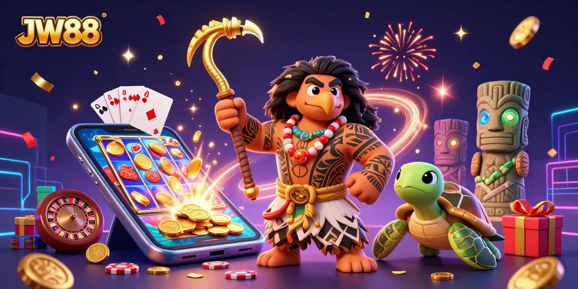 Play thrilling casino games and enjoy the excitement at JW88 with vibrant graphics and action-packed scenes.